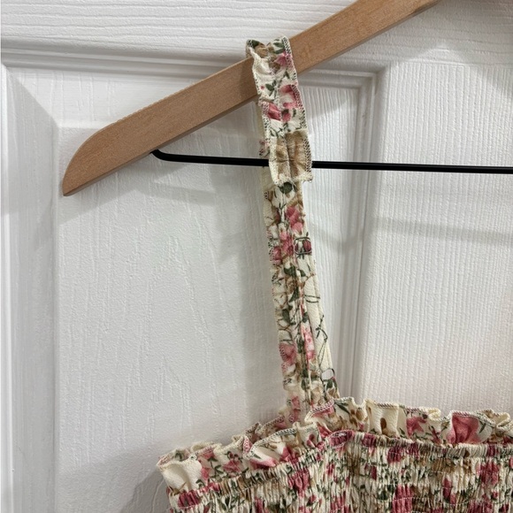 Altar’d State Floral Tiered Maxi Dress with Lace Trim - Picture 6 of 7